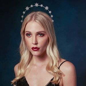 Star/celestial halo-style silver and sparkly headband